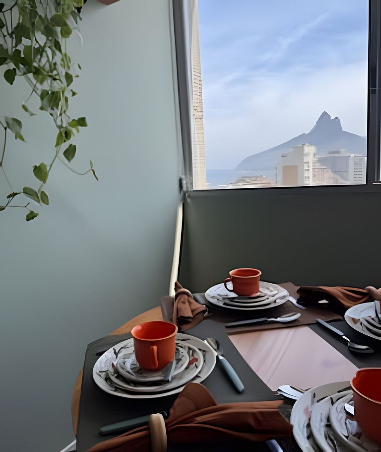NOVO - Vista panorâmica Mar e Dois irmãos
