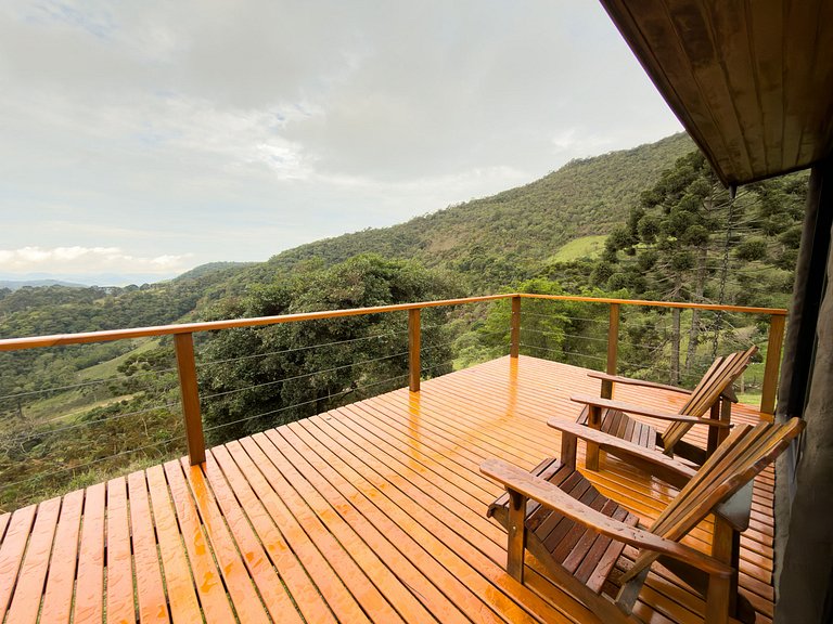 Casa com vista cinematográfica silêncio e natureza