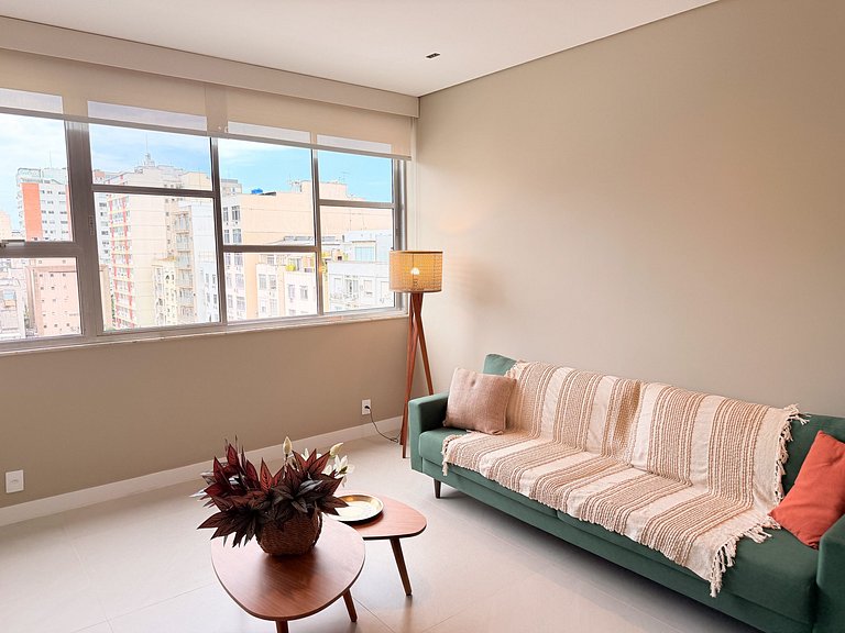 NOVO - Apê quadrilátero 350m praia - 5minutos a pé