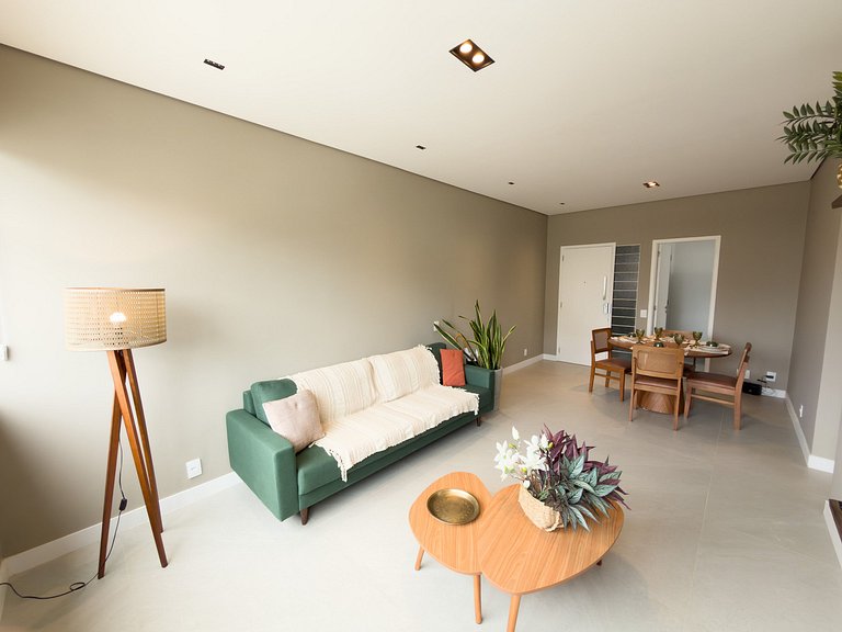 NOVO - Apê quadrilátero 350m praia - 5minutos a pé