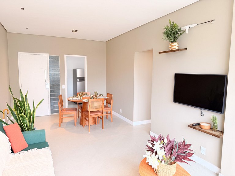 NOVO - Apê quadrilátero 350m praia - 5minutos a pé