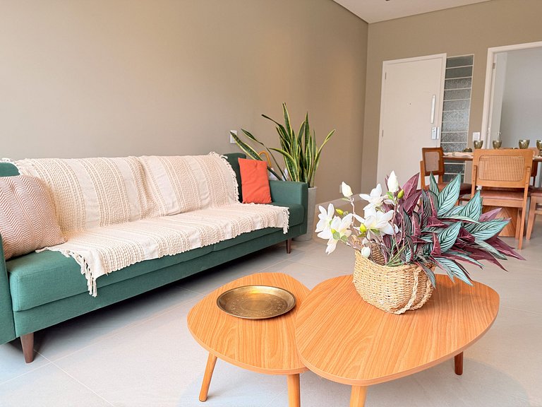 NOVO - Apê quadrilátero 350m praia - 5minutos a pé