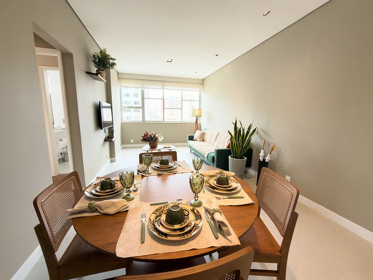 NOVO - Apê quadrilátero 350m praia - 5minutos a pé