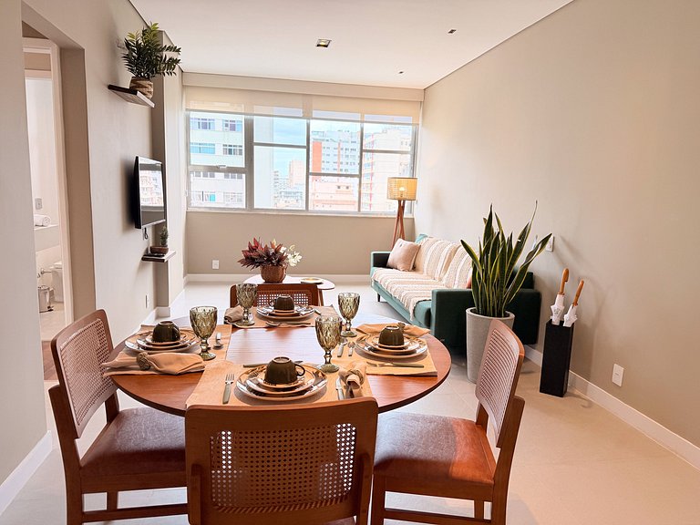 NOVO - Apê quadrilátero 350m praia - 5minutos a pé