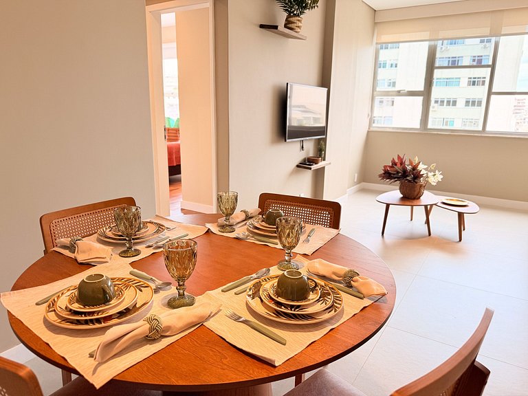 NOVO - Apê quadrilátero 350m praia - 5minutos a pé