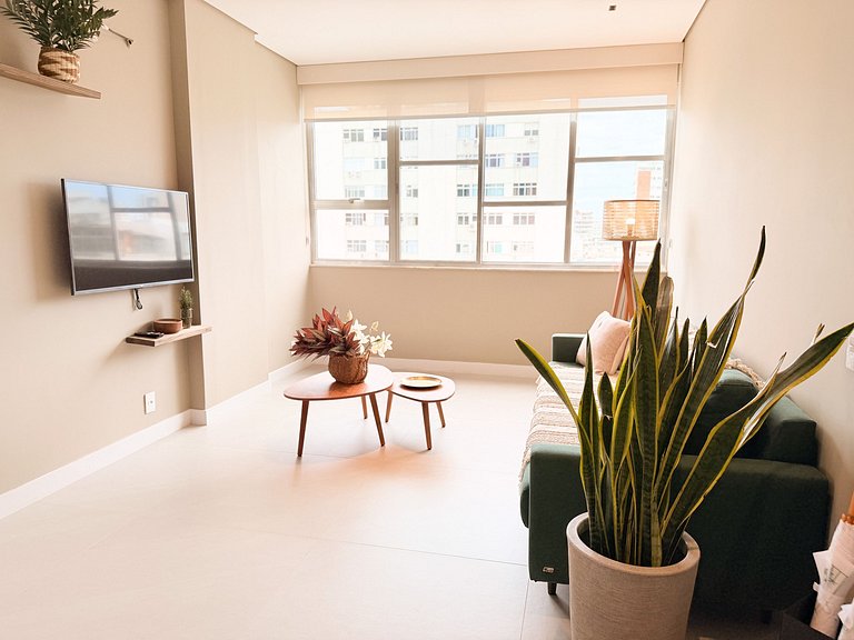 NOVO - Apê quadrilátero 350m praia - 5minutos a pé