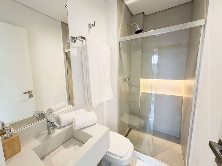 NOVO - Apê quadrilátero 350m praia - 5minutos a pé