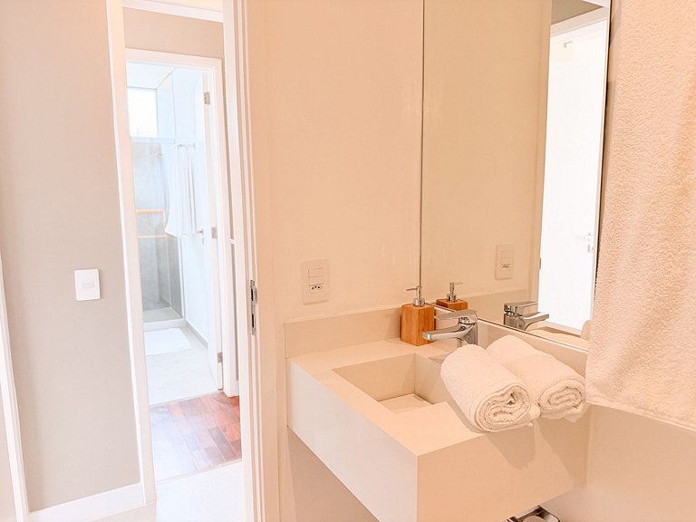 NOVO - Apê quadrilátero 350m praia - 5minutos a pé