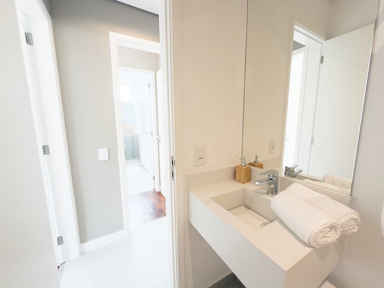 NOVO - Apê quadrilátero 350m praia - 5minutos a pé