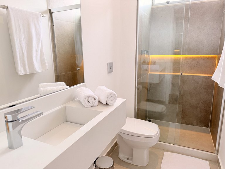 NOVO - Apê quadrilátero 350m praia - 5minutos a pé