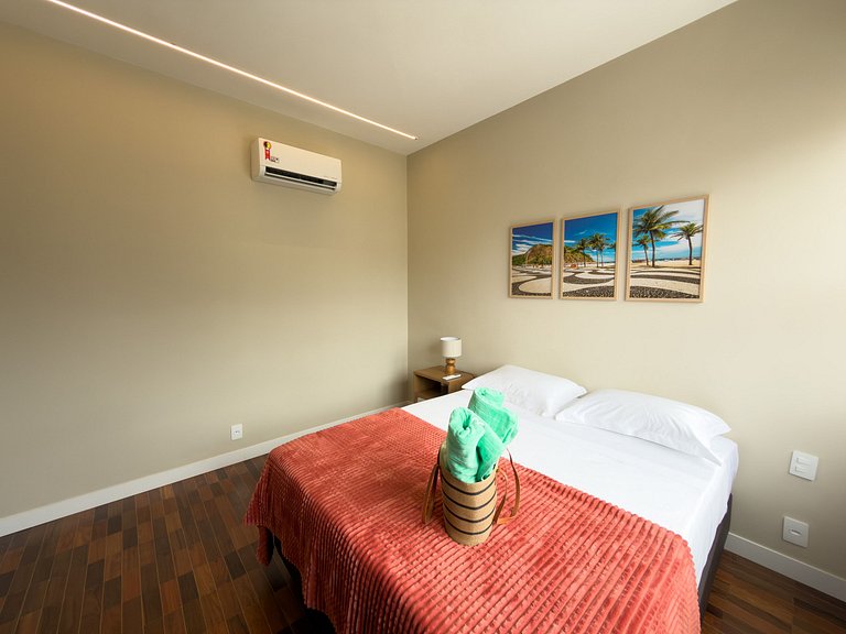 NOVO - Apê quadrilátero 350m praia - 5minutos a pé