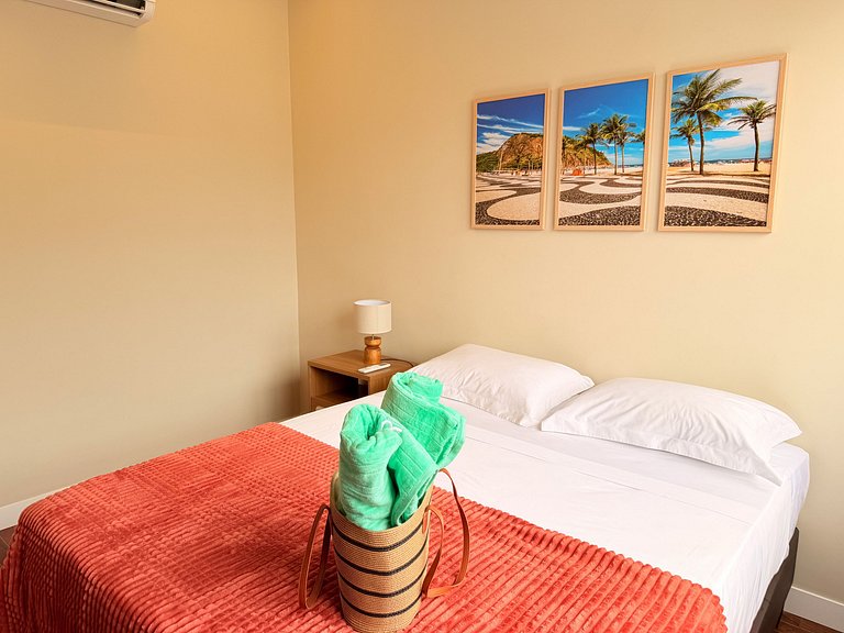 NOVO - Apê quadrilátero 350m praia - 5minutos a pé