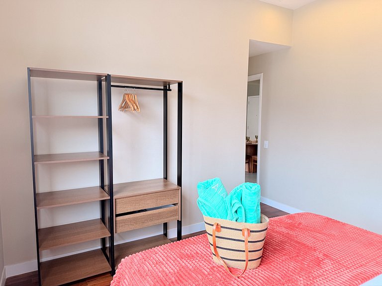 NOVO - Apê quadrilátero 350m praia - 5minutos a pé