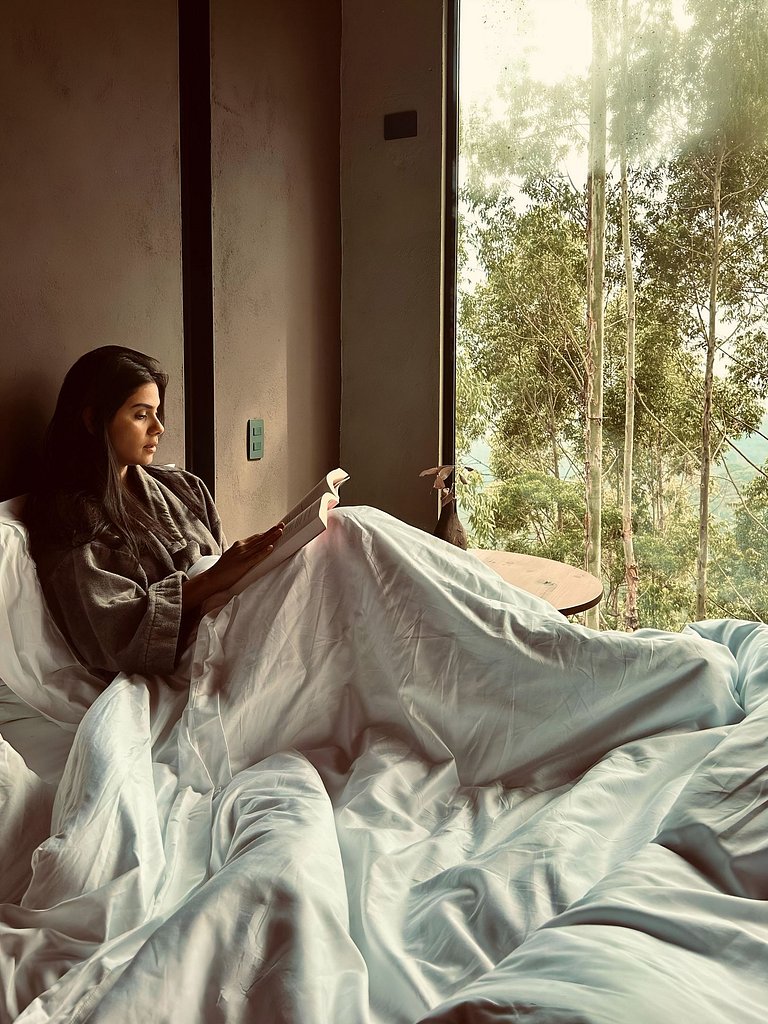 Restart Homes Casa na árvore ofurô vista montanhas